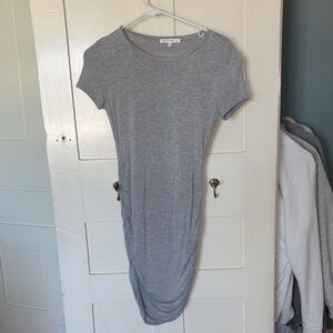 Gray Short Sleeve Dress